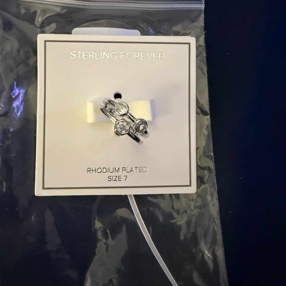 Silver Diamond CZ ring